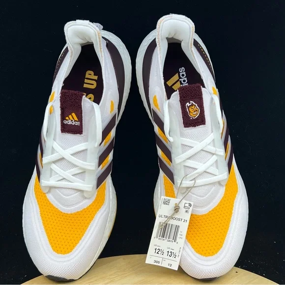 Adidas Ultraboost 21 Mens NCAA Arizona State Sun Devils ASU Men’s 12.5 - Picture 8 of 10